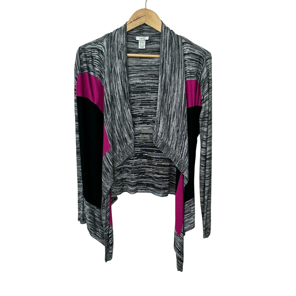 Vintage Cache Open‎ Front Cardigan Womens Size S Lightweight Colorful Retro Top